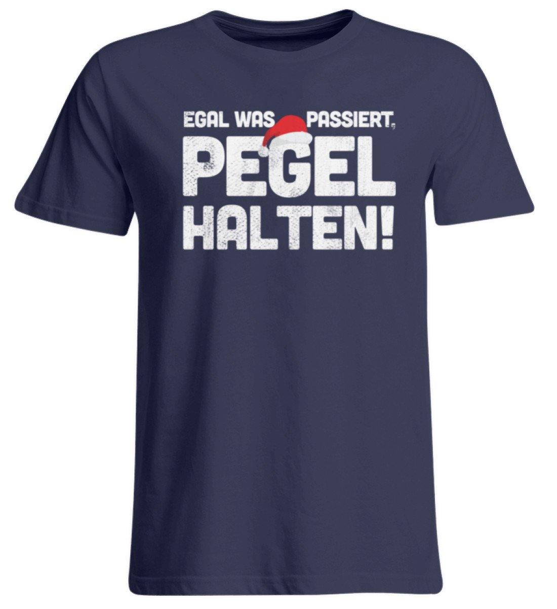 Pegel halten Weihnachten Words on Shirts - Übergrößenshirt