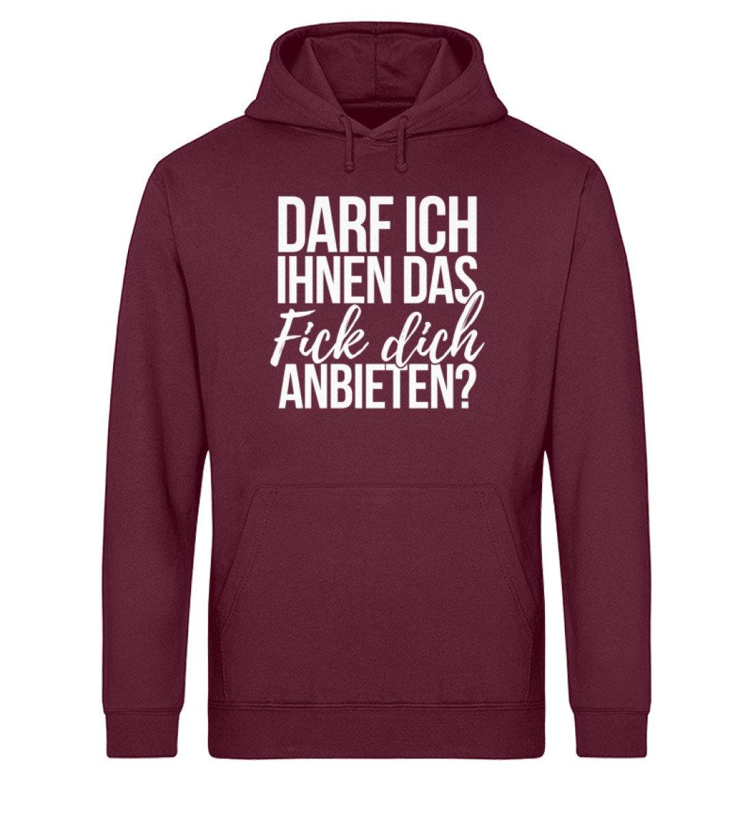 Darf ich ihnen das Fick dich anbieten? - Unisex Organic Hoodie