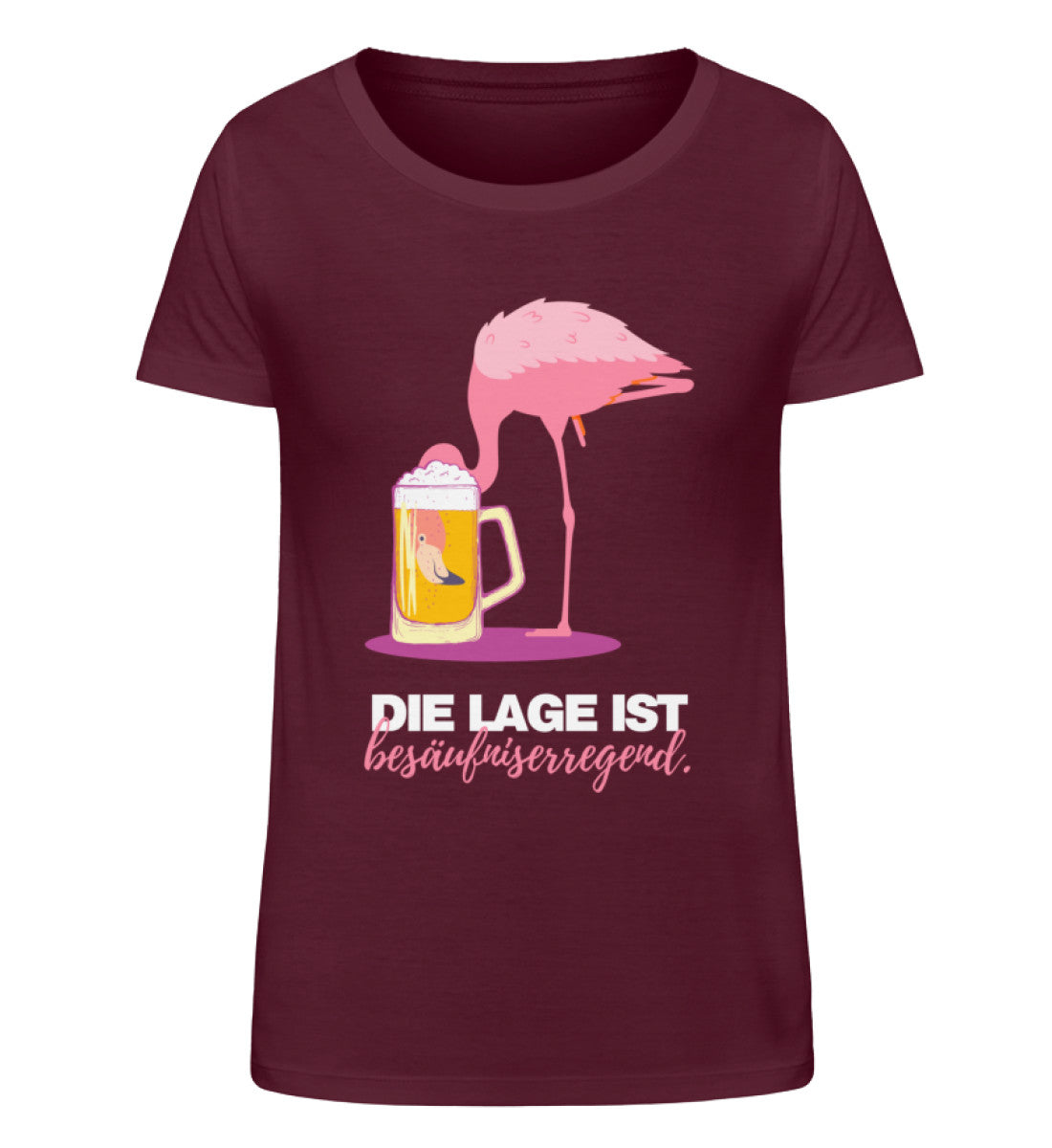 Die Lage ist besäufniserregend Flamingo - Damen Organic Shirt