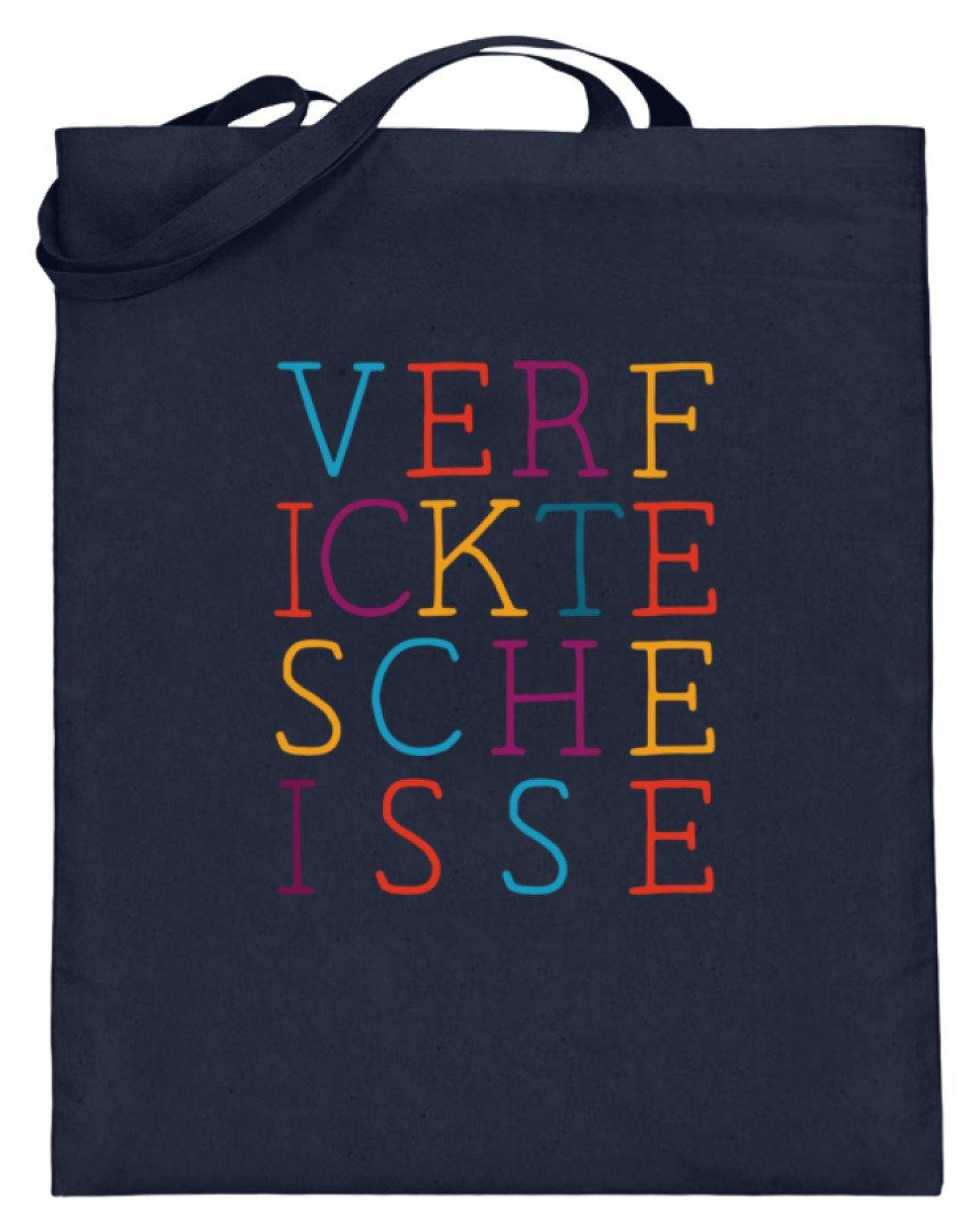 Verf ickte sche isse - Words on Shirts - Jutebeutel (mit langen Henkeln)