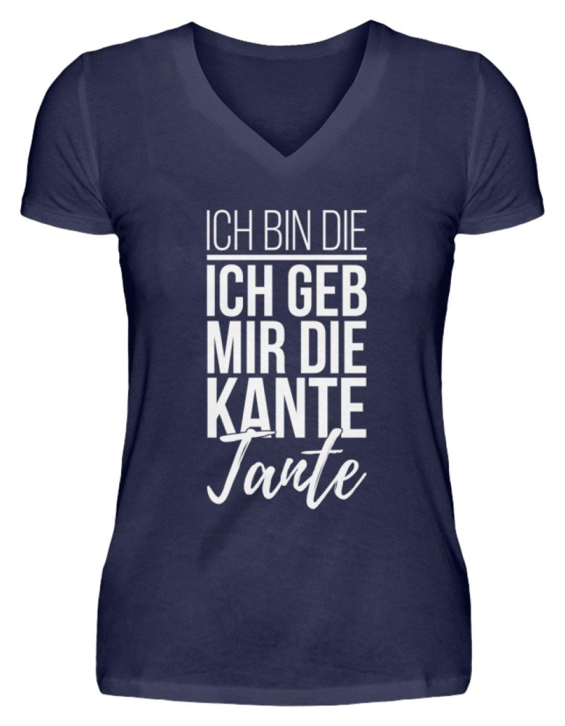 Kante Tante - Words on Shirts - V-Neck Damenshirt