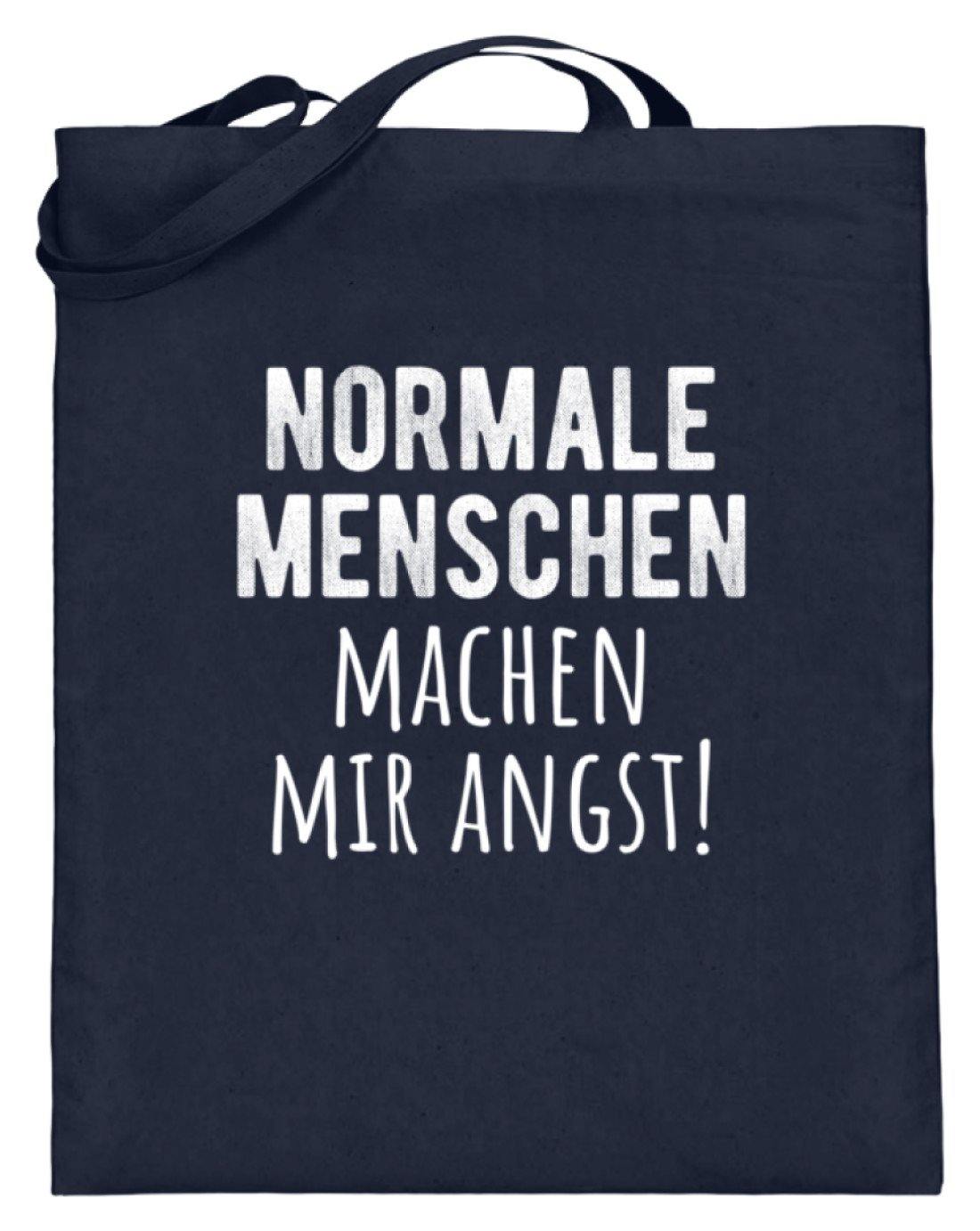 Normale Menschen - Words on Shirts - Jutebeutel (mit langen Henkeln)