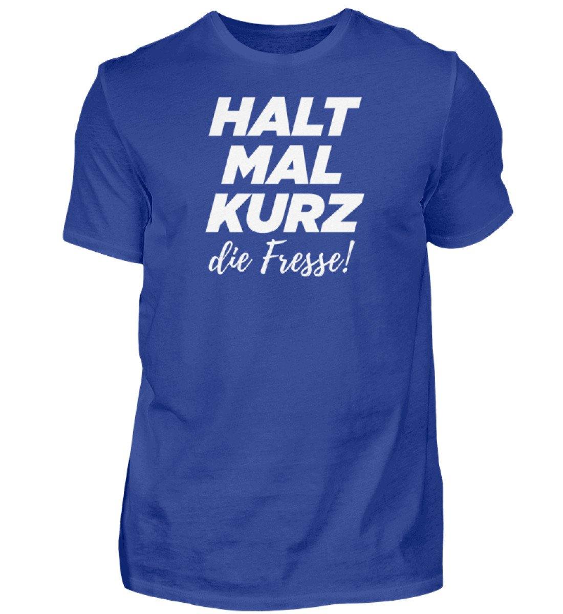Halt mal kurz Fresse Words on Shirts PR - Herren Premiumshirt