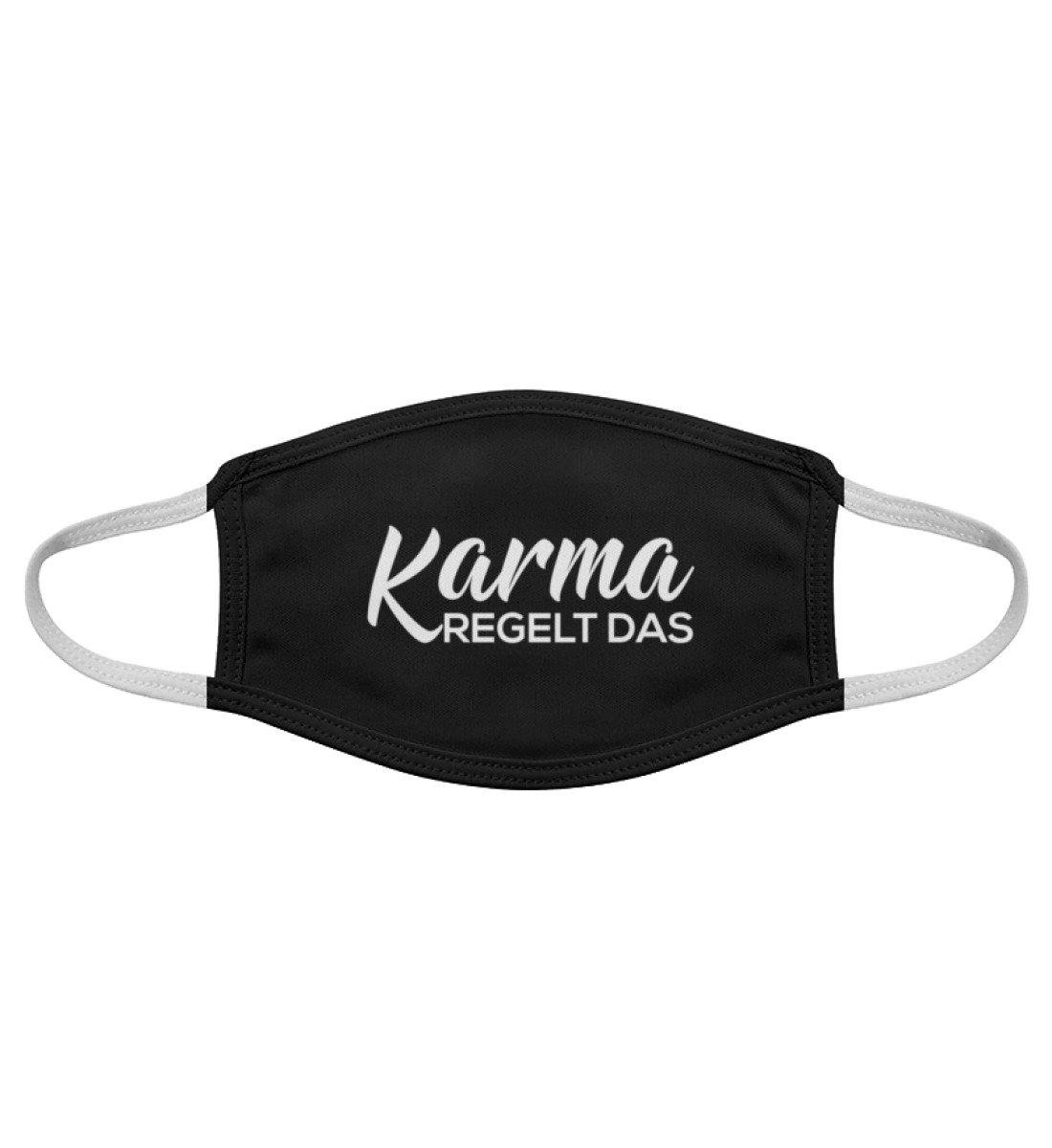 Karma regelt das - Maske - Gesichtsmaske - Words on Shirts