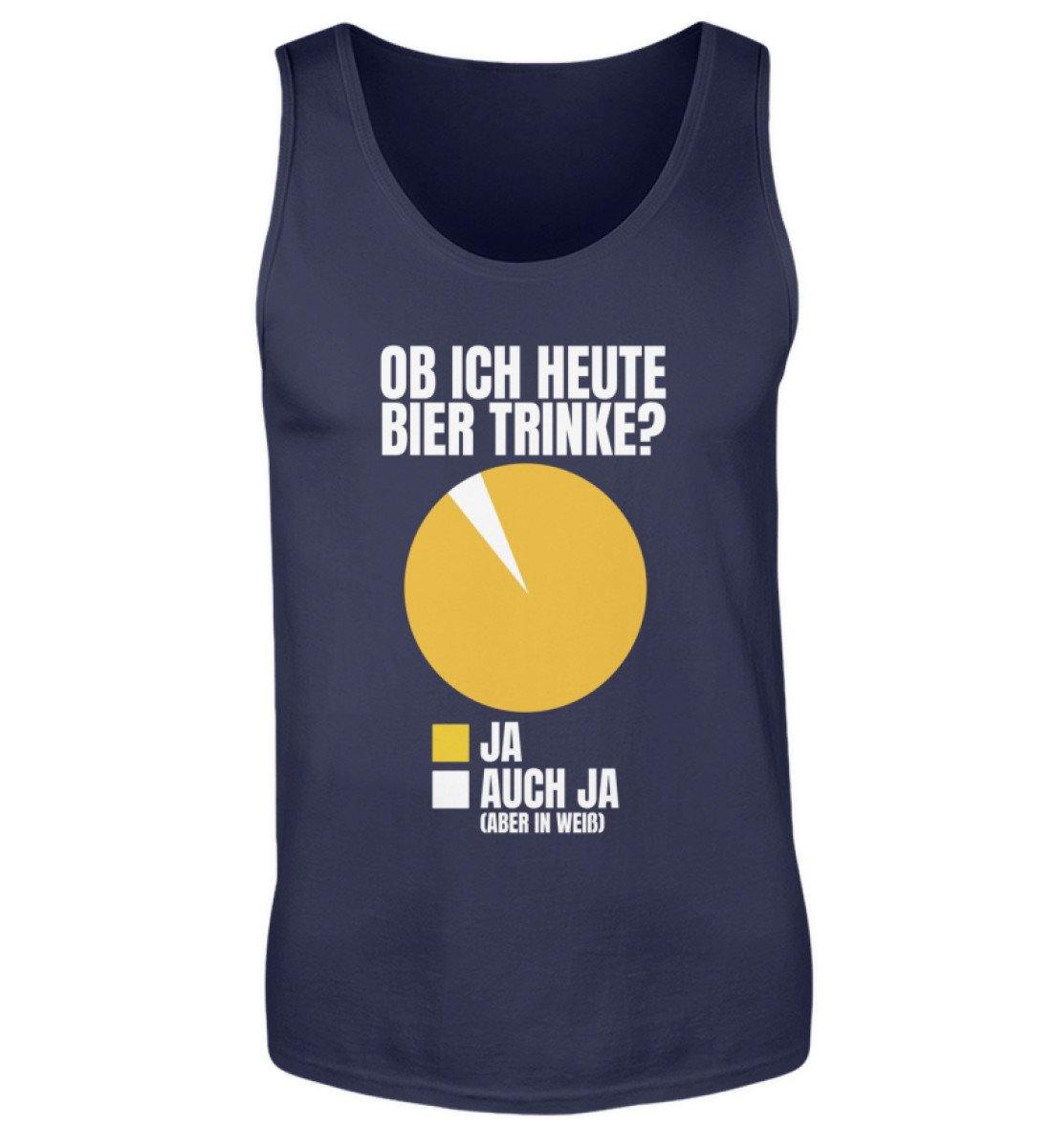 Ob ich heute Bier trinke? Diagram - Herren Tanktop