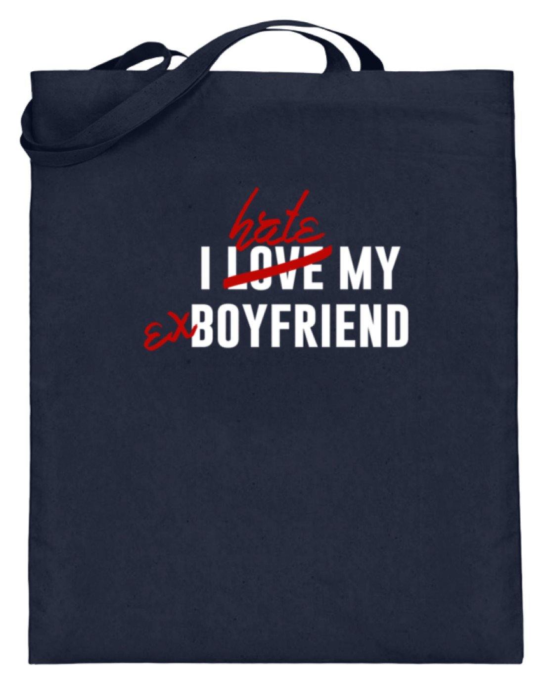 I Love My Boyfriend - Jutebeutel (mit langen Henkeln)