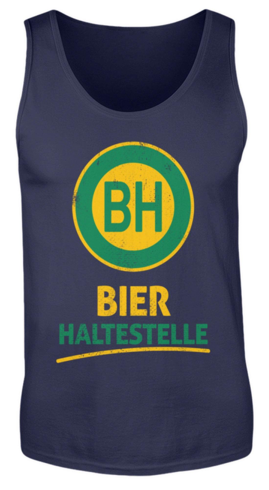 BH Bier Haltestelle - Words on Shirts - Herren Tanktop
