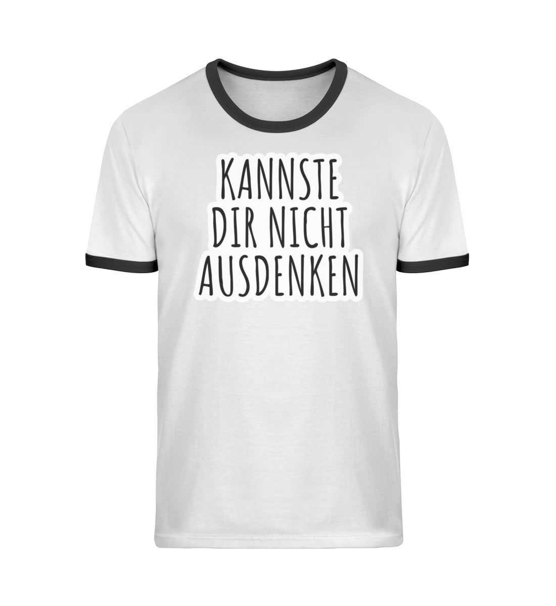 Kannste dir nicht ausdenken. - Unisex Organic Ringer T-Shirt