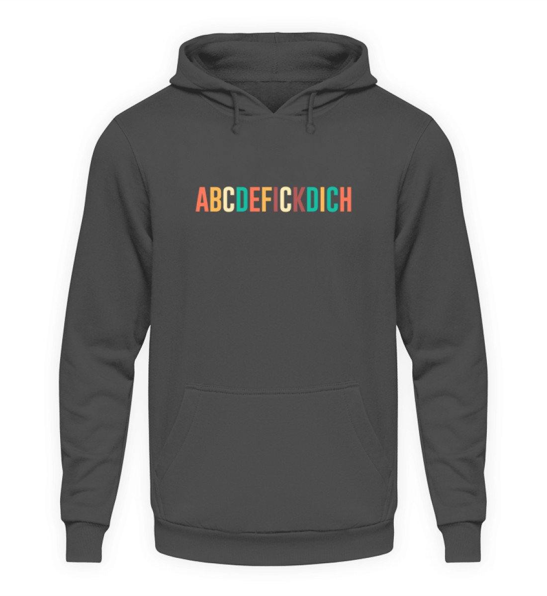ABCDEFICKDICH - Words on Shirts - Unisex Kapuzenpullover Hoodie