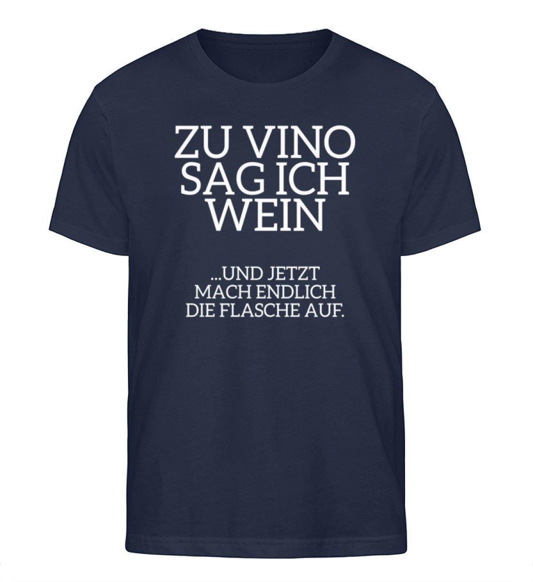 Zu Vino Sag Ich Wein - Flasche auf - Herren Organic Shirt