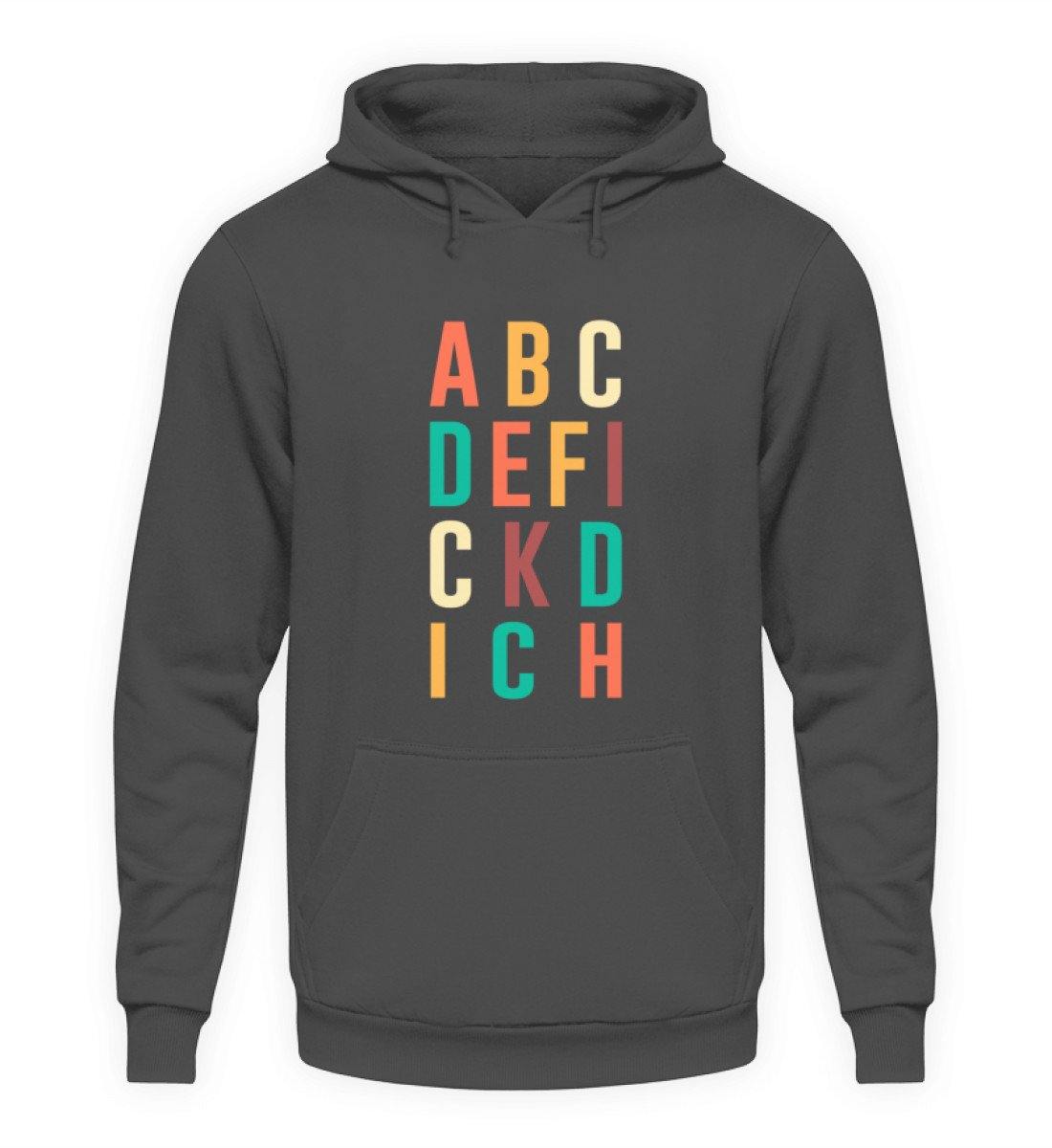 ABCDEFICKDICH - Words on Shirts - Unisex Kapuzenpullover Hoodie