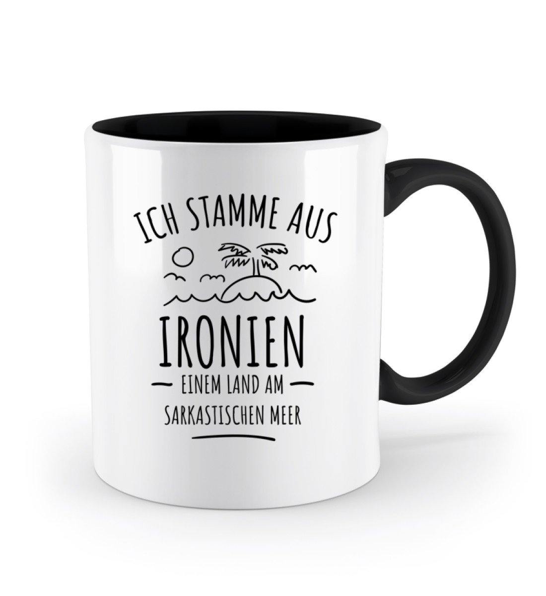 Stamme aus Ironien - Sarkastischen Meer - Zweifarbige Tasse
