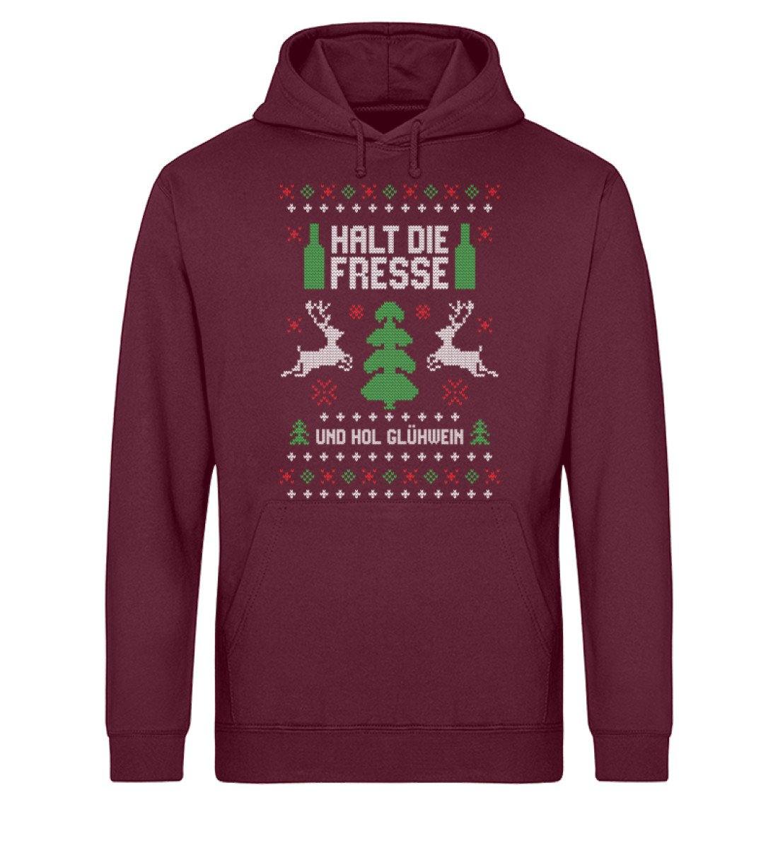 Halt die Fresse - und hol Glühwein - Unisex Organic Hoodie