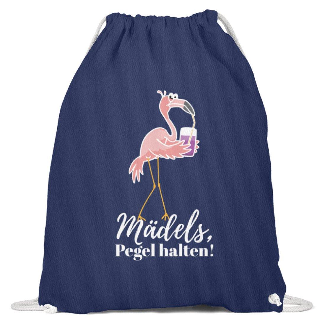 Mädels Pegel halten - Flamingo - Baumwoll Gymsac