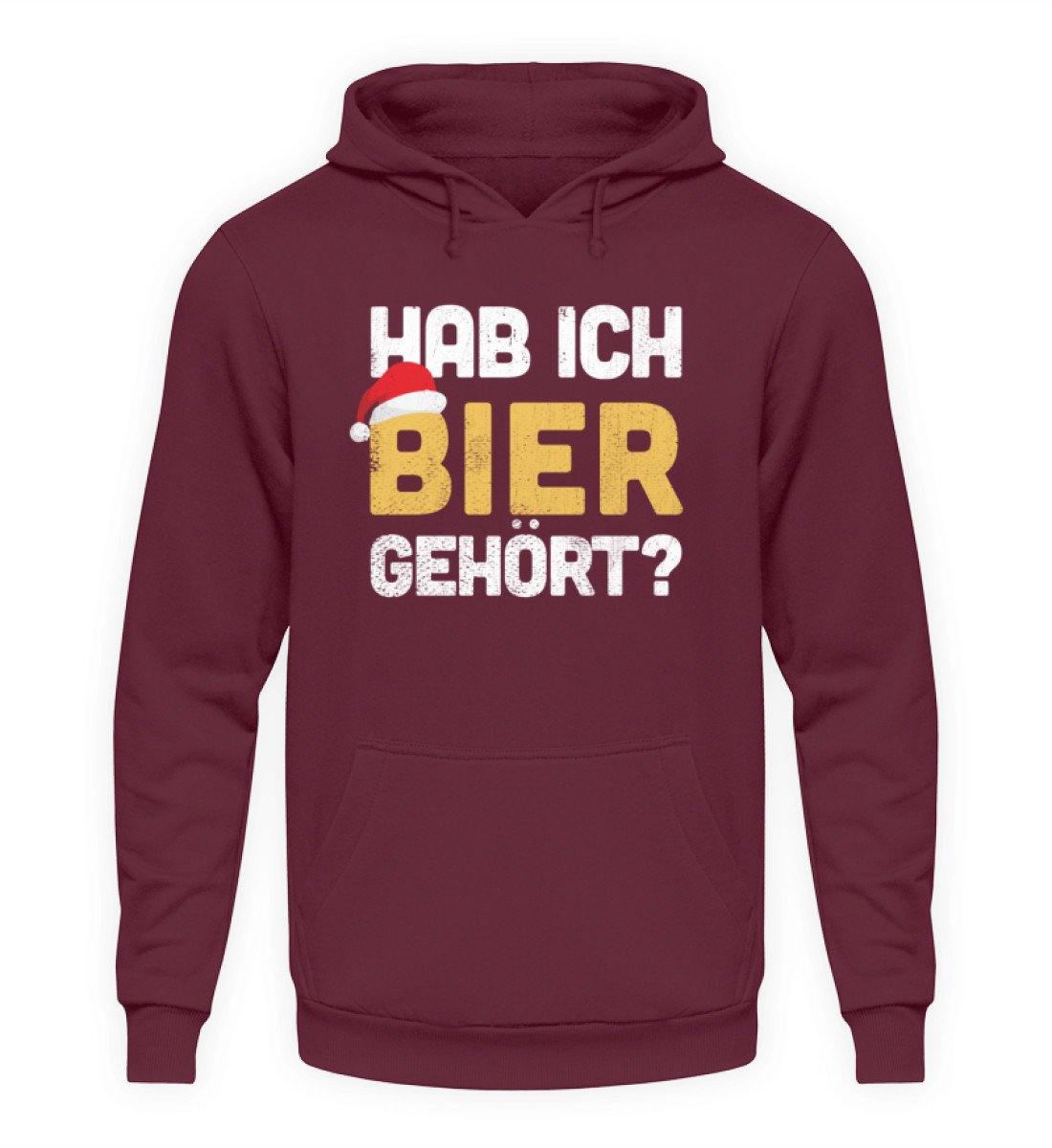 Hab ich Bier gehört? - Words on Shirts - Unisex Kapuzenpullover Hoodie