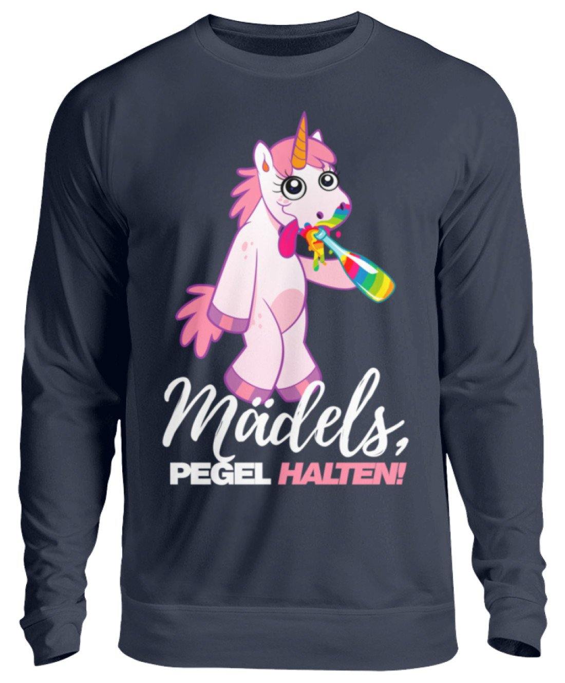 Mädels, Pegel halte - Einhorn - Unisex Pullover