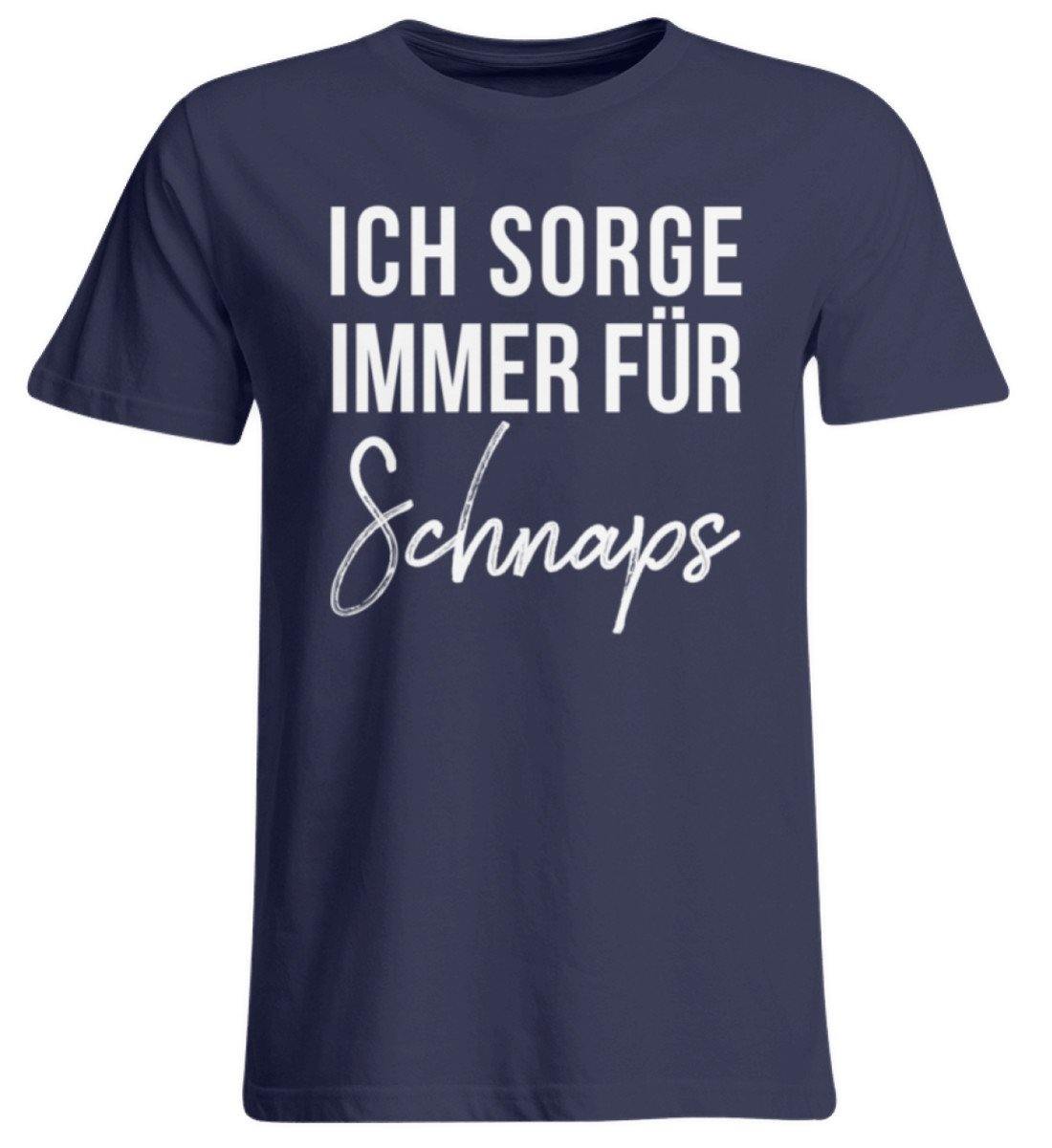 Ich sorge immer für Schnaps - Words on Shirt - Übergrößenshirt