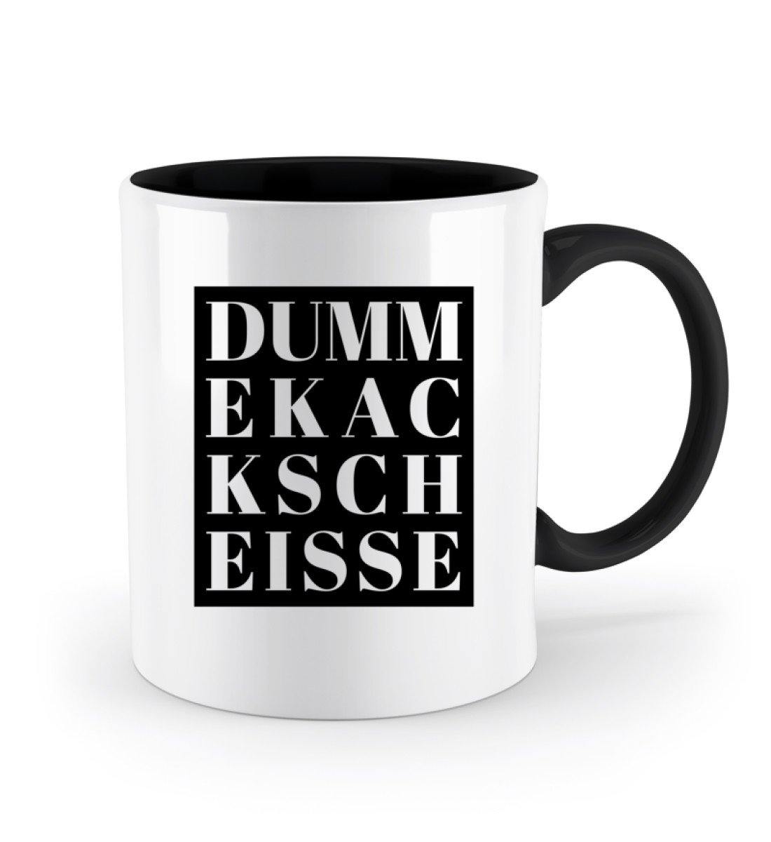 DUMM EKAC KSCH EISSE - Zweifarbige Tasse