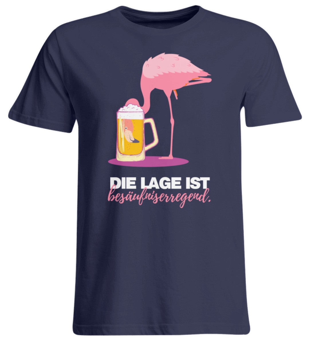 Die Lage ist besäufniserregend Flamingo - Übergrößenshirt
