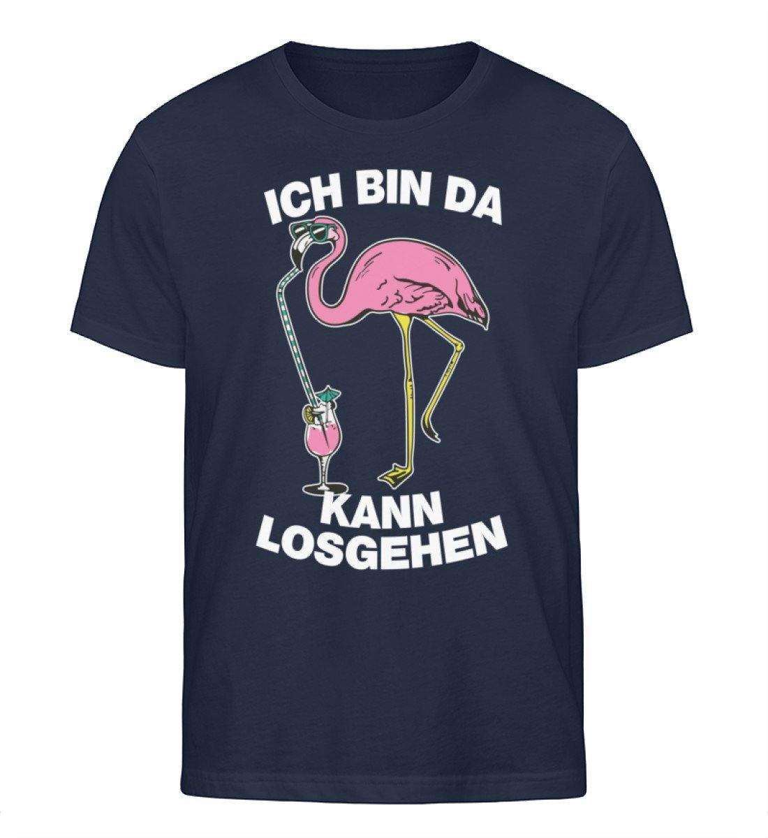 Ich bin da, kann losgehen - Flamingo - Herren Organic Shirt