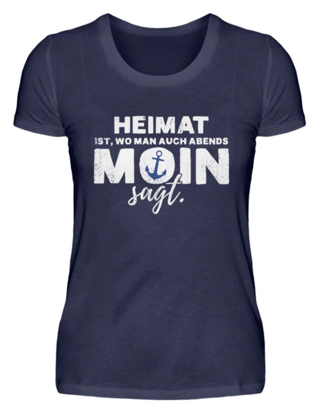 Abends Moin sagt 2 - Norddeutsch - Damenshirt