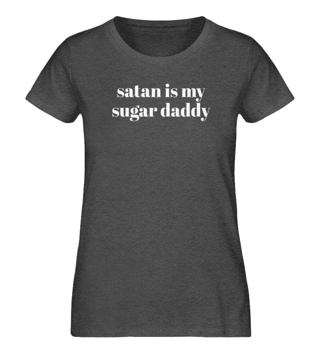 Satan is my sugar daddy - Damen Organic Melange Shirt