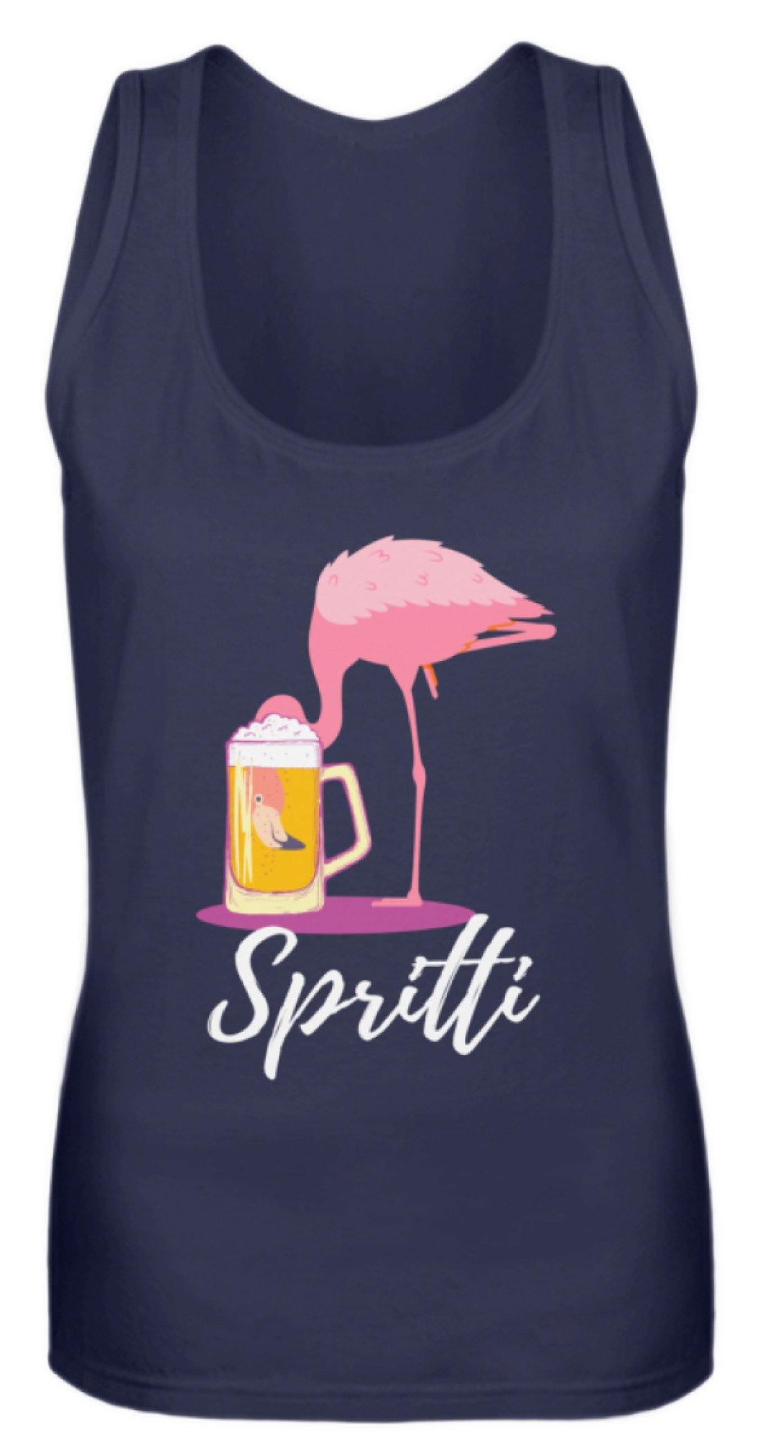 Flamingo Spritti - Words on Shirt - Frauen Tanktop