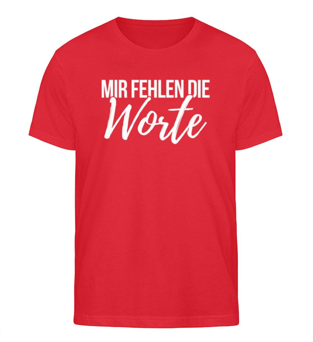 Mir fehlen die Worte - Words on Shirts - Herren Organic Shirt