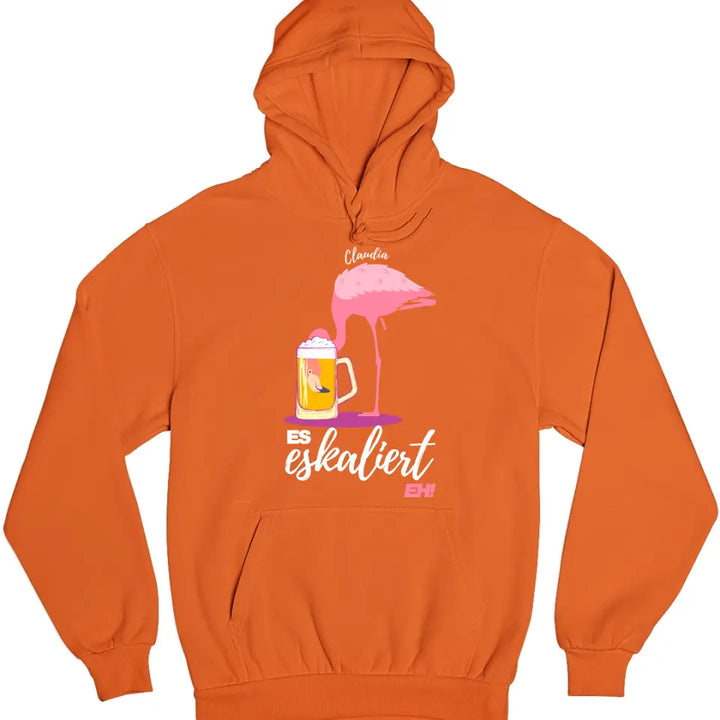 Es Eskaliert Eh - Party Flamingo Shirt mit Deinem Namen | Party T-Shirt Personalisierbar - Malle Mallorca Shirt