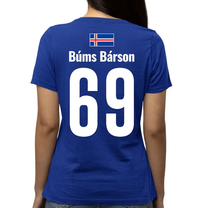 Island Sauf Trikot - Bums Barson - Malle Shirt - mit deiner Rückennummer & witzigen Namen - Mallorca & Fußball T-Shirt