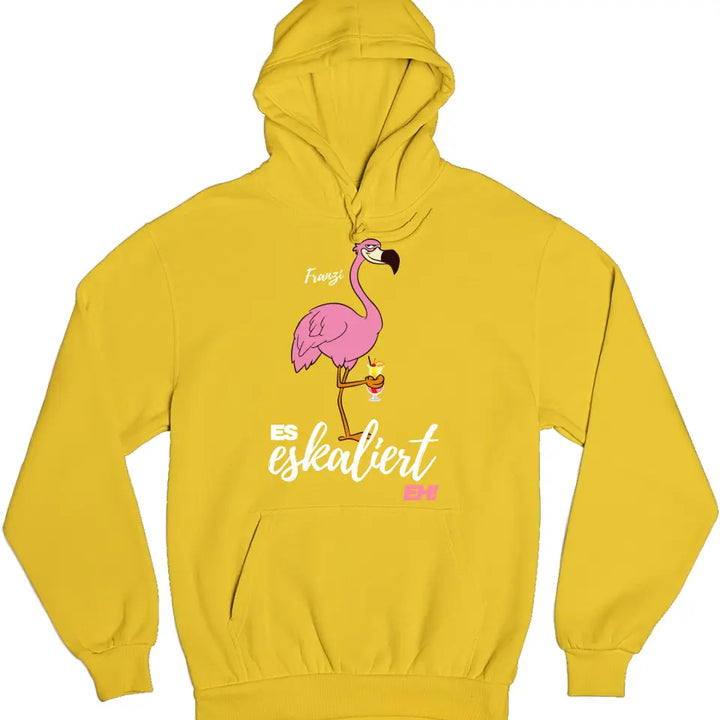 Es Eskaliert Eh - Party Name/Wunschname - Flamingo Shirt mit Deinem Namen - Party T-Shirt Individualisierbar/Personalisierbar