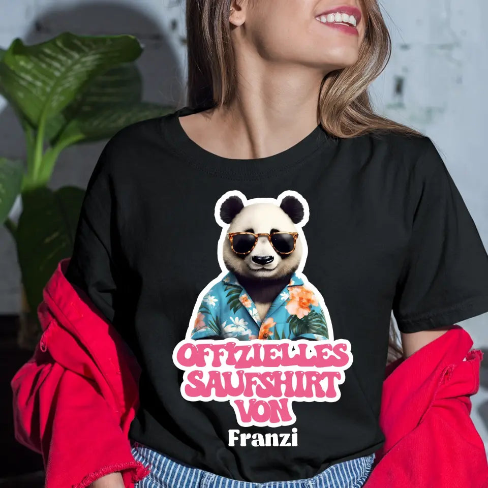 Offizielles Saufshirt von... - personalisiertes Malle Shirt mit Name - Llama, Katze, Bär, Panda, Flamingo - Retro Vintage Mallorca T-Shirt