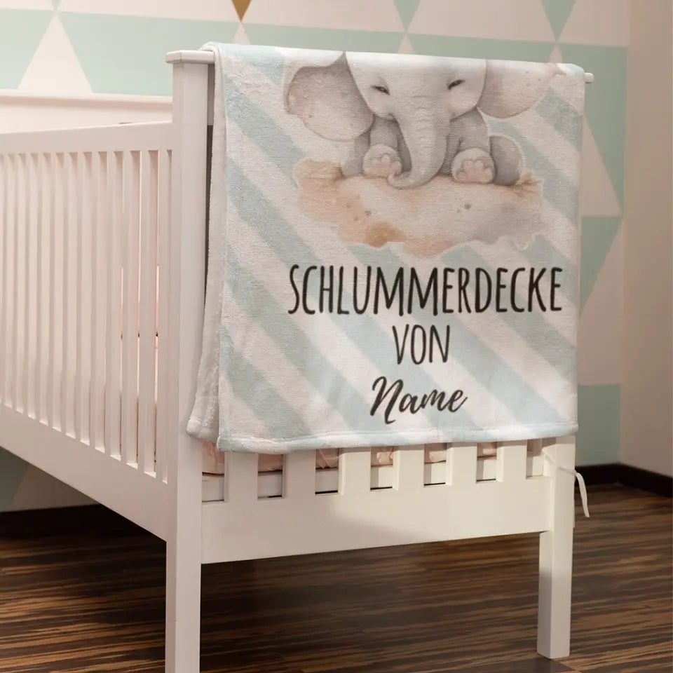 Offizielle Schlummerdecke von... - personalisierbar mit deinem Namen und verschiedenen Motiven - Faultier, Katze, Hund, Eisbär uvm.