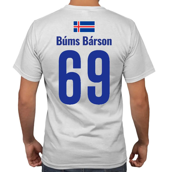 Island Sauf Trikot - Bums Barson - Malle Shirt - mit deiner Rückennummer & witzigen Namen - Mallorca & Fußball T-Shirt