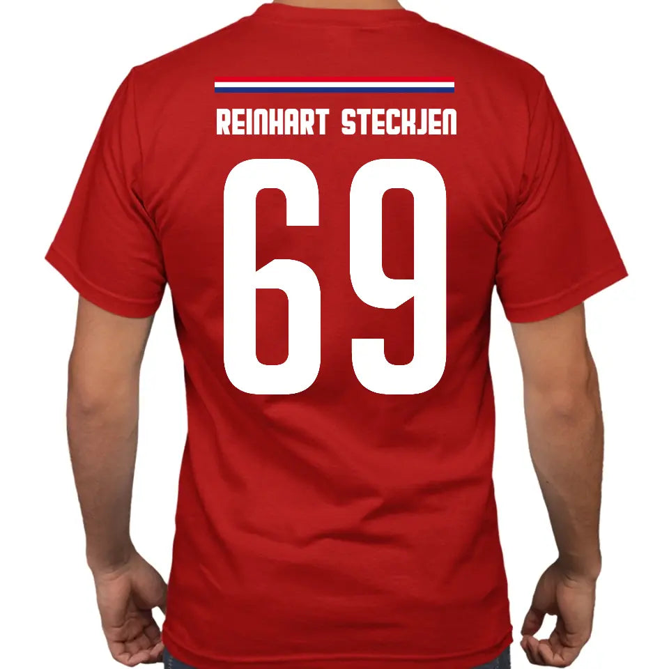NIEDERLANDE/HOLLAND SAUF TRIKOT SHIRT | MIT DEINER NUMMER | WITZIGE NAMEN | PARTY T-SHIRT INDIVIDUALISIERBAR/PERSONALISIERBAR - SH - Words on Shirts