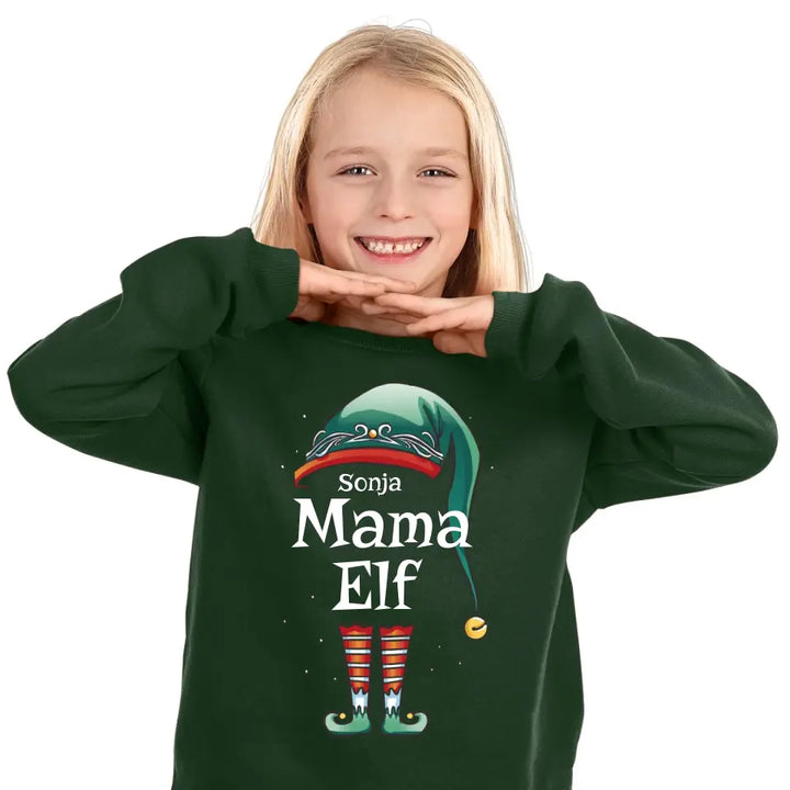 Elfen Familie - Personalisierbar - mit Namen & Familienmitglied - Pullover, Hoodies, T-Shirts & Tassen