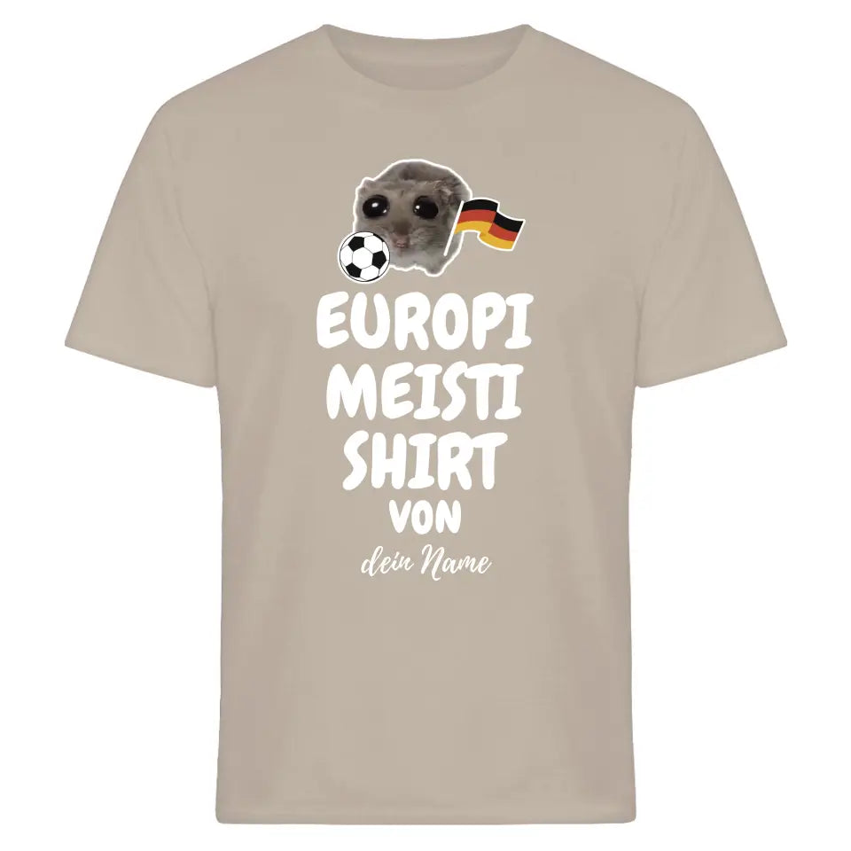 Europi Meisti Shirt mit Name - Damen, Herren - Nachthemd - Sad Hamster - Hamsti