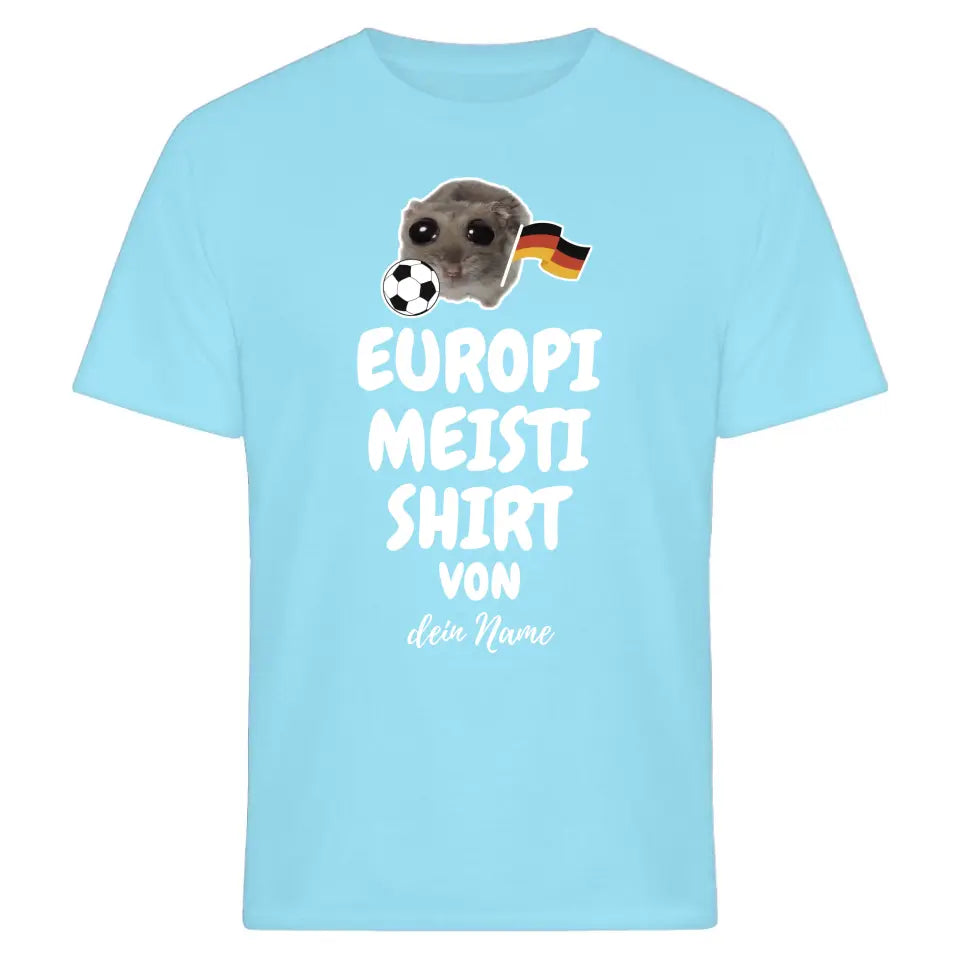 Europi Meisti Shirt mit Name - Damen, Herren - Nachthemd - Sad Hamster - Hamsti