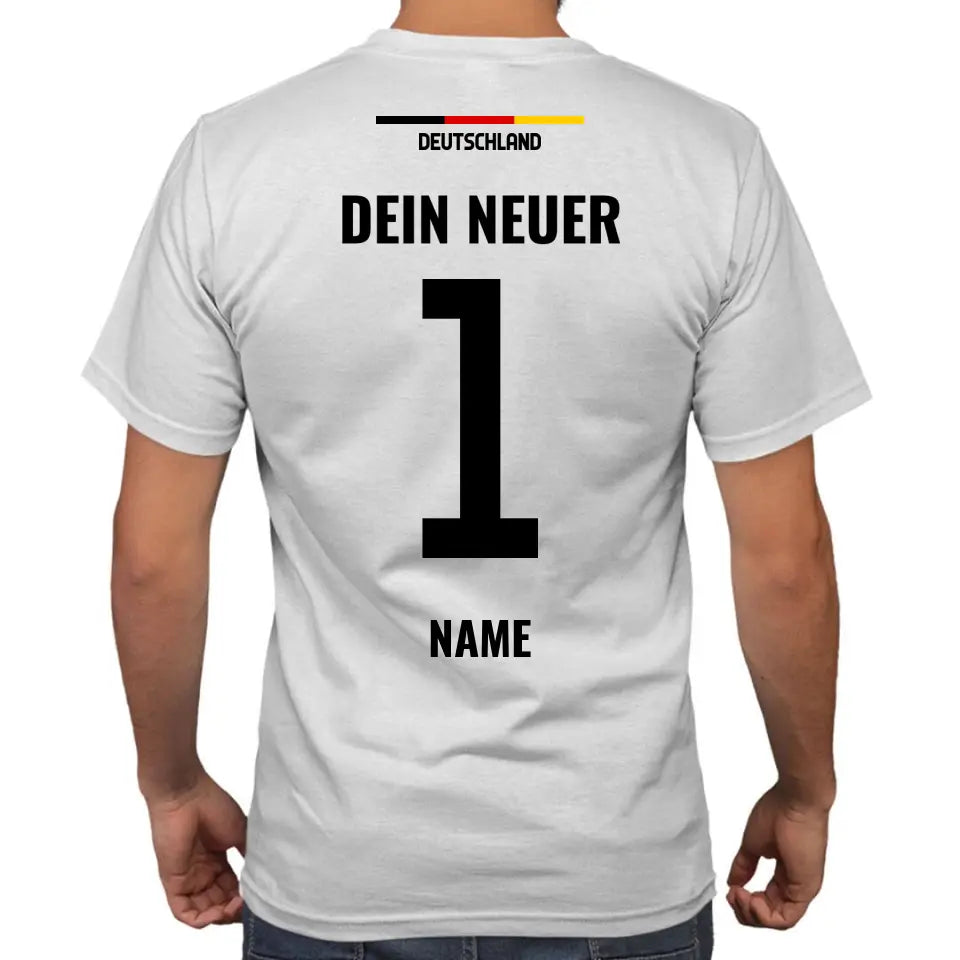 Sauf Trikots Deutschland - Jetzt erstellen mit deiner Rückennummer und witzigen Sauf Trikot Namen - personalisierbares Malle T-Shirt