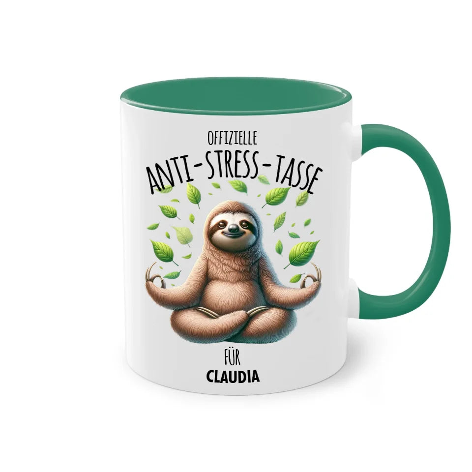 Exzessiver Kaffeekonsum - Tasse - personalisierbar mit Name, Spruch und lustiger Kinderzeichnung