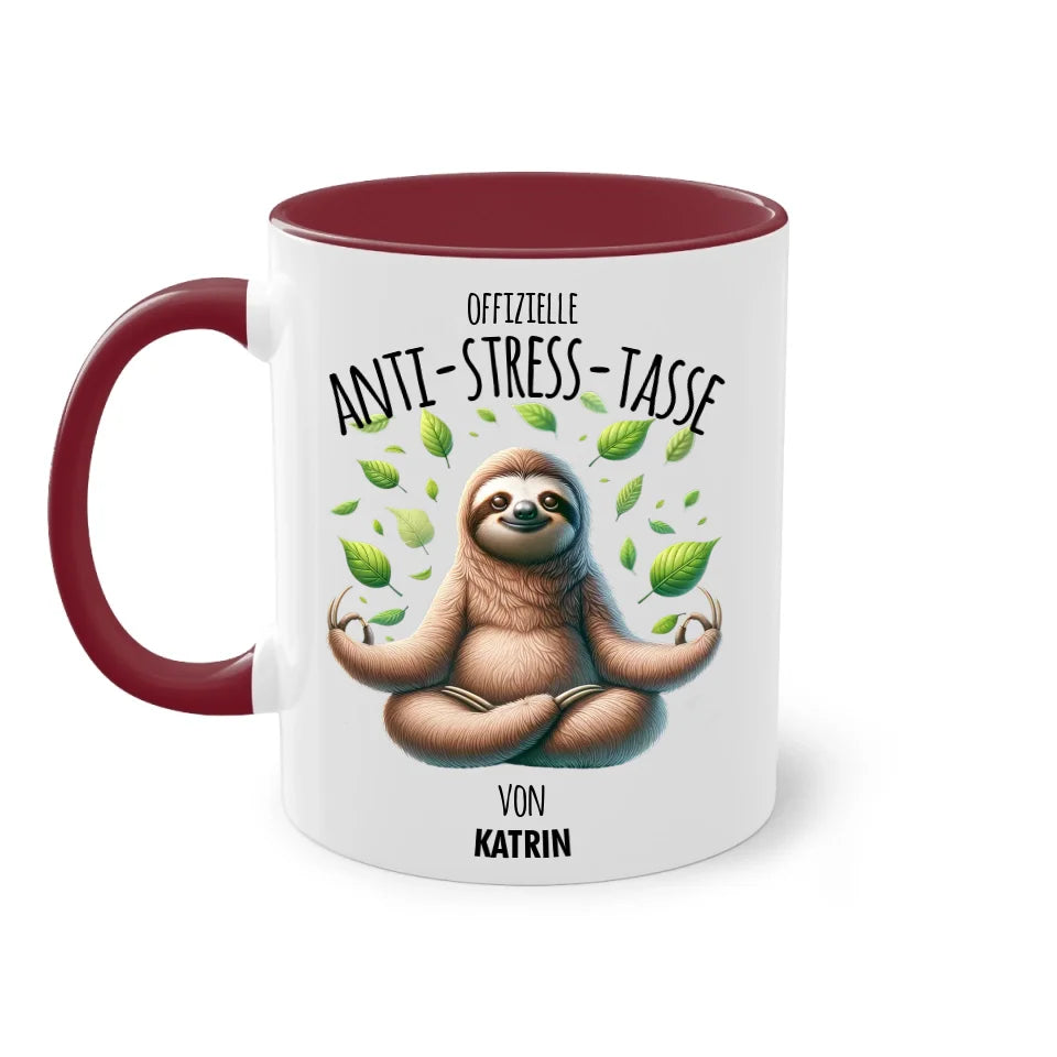 Exzessiver Kaffeekonsum - Tasse - personalisierbar mit Name, Spruch und lustiger Kinderzeichnung