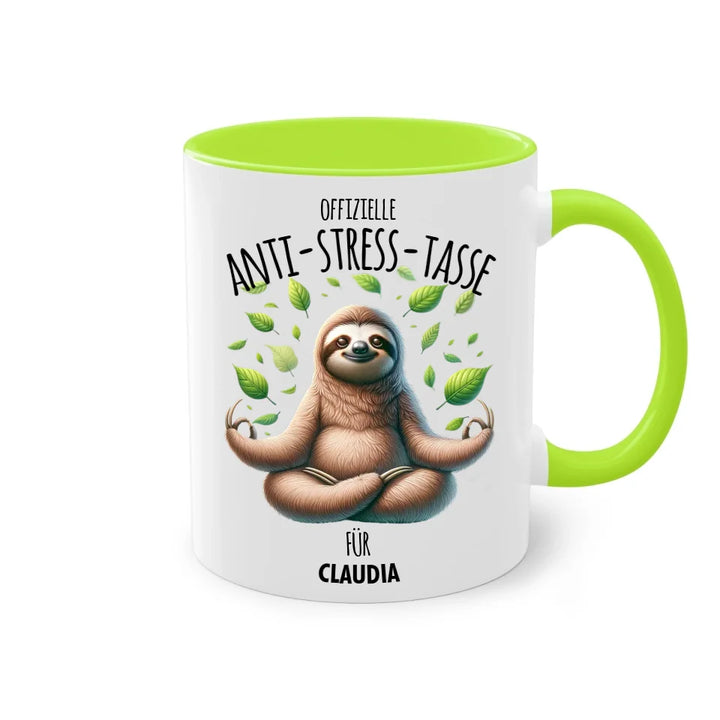 Exzessiver Kaffeekonsum - Tasse - personalisierbar mit Name, Spruch und lustiger Kinderzeichnung