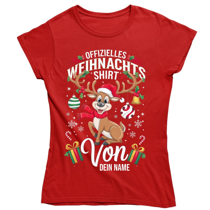 Offizielles Weihnachts-Shirt & Weihnachts-Pulli - personalisiert mit Name