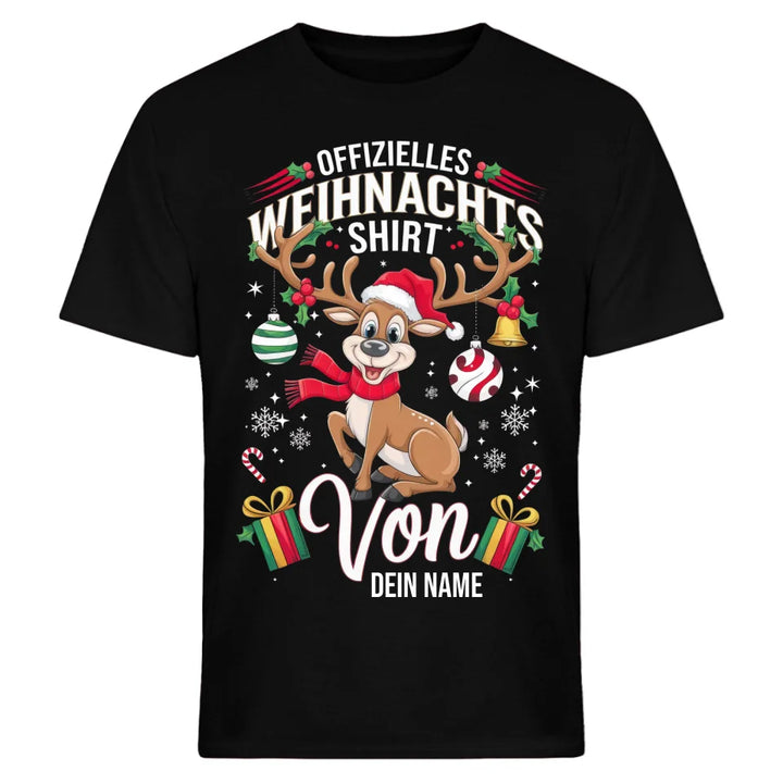 Offizielles Weihnachts-Shirt & Weihnachts-Pulli - personalisiert mit Name