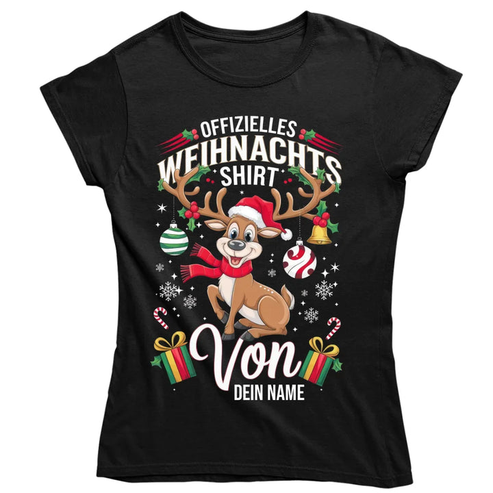 Offizielles Weihnachts-Shirt & Weihnachts-Pulli - personalisiert mit Name