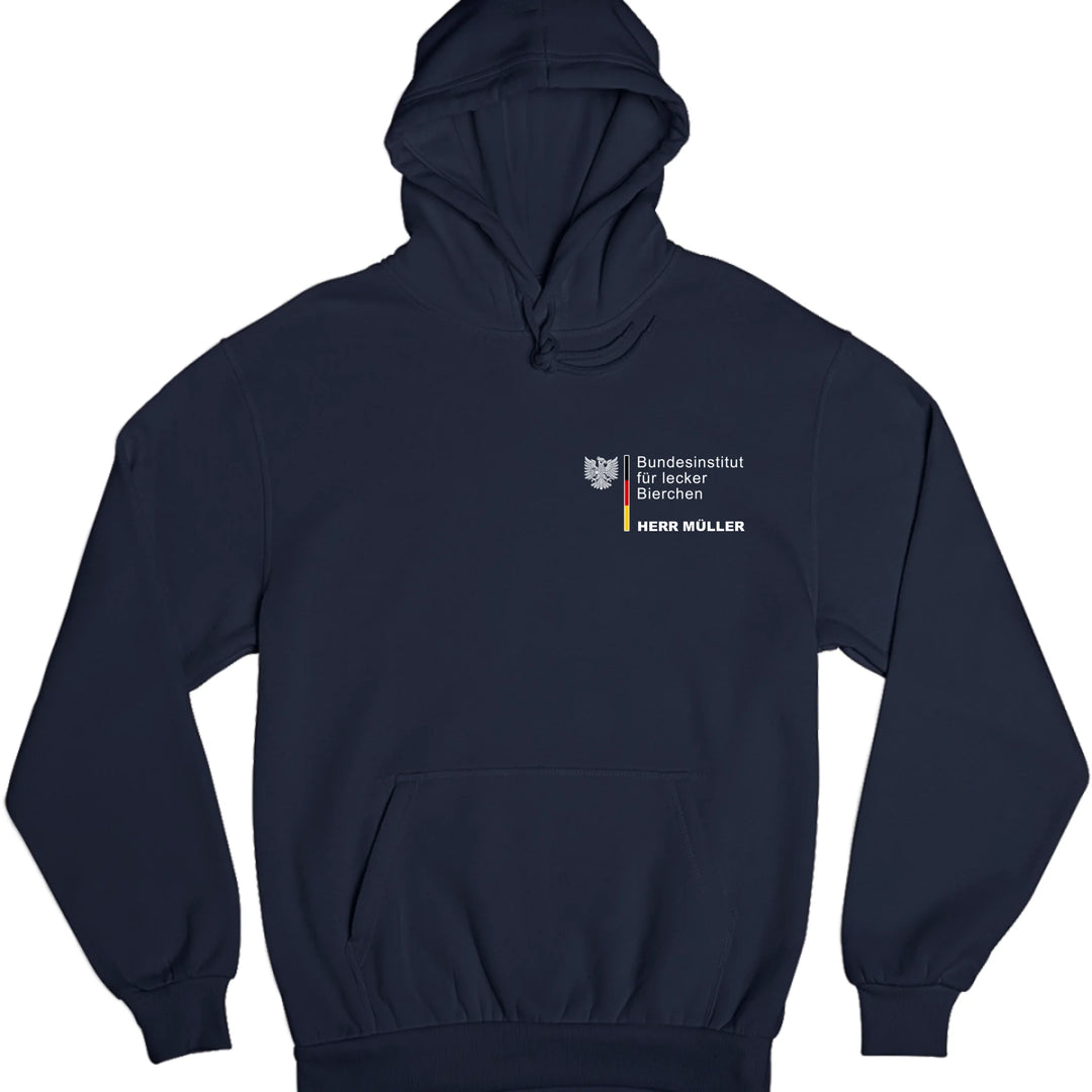 Bundesinstitut für lecker Bierchen - personalisierbar mit Name - T-Shirt, Hoodie, Tasse