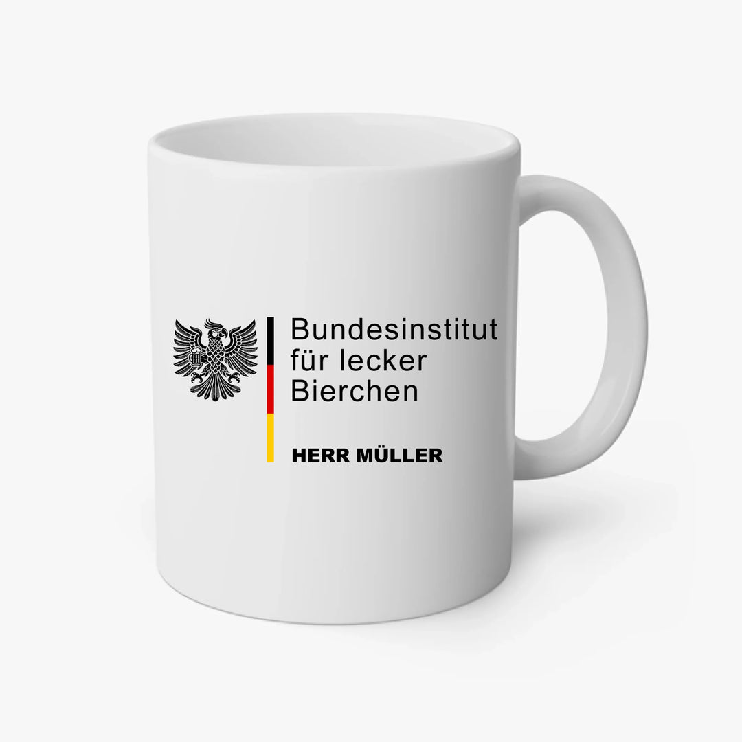 Bundesinstitut für lecker Bierchen - personalisierbar mit Name - T-Shirt, Hoodie, Tasse