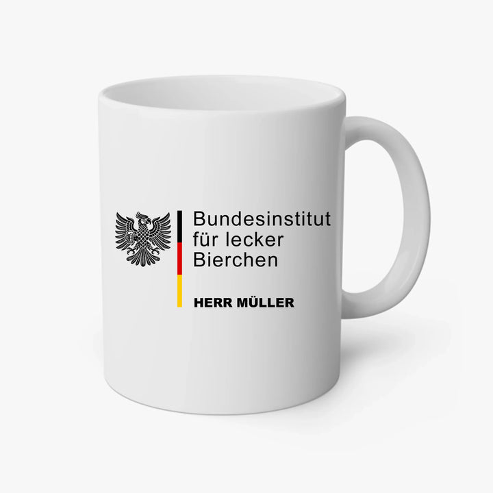 Bundesinstitut für lecker Bierchen - personalisierbar mit Name - T-Shirt, Hoodie, Tasse