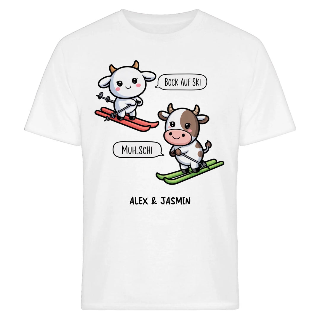 Muh Schi T-Shirt personalisiert Partnerlook Apres Ski Outfit