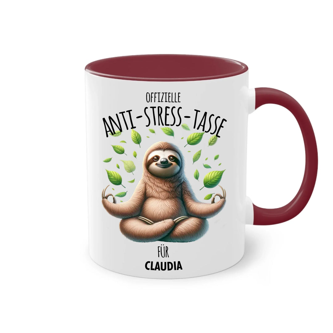 Exzessiver Kaffeekonsum - Tasse - personalisierbar mit Name, Spruch und lustiger Kinderzeichnung